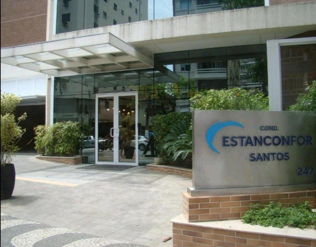 Estanconfor Praia Santos Ac Garagem Sacada Fechada מראה חיצוני תמונה