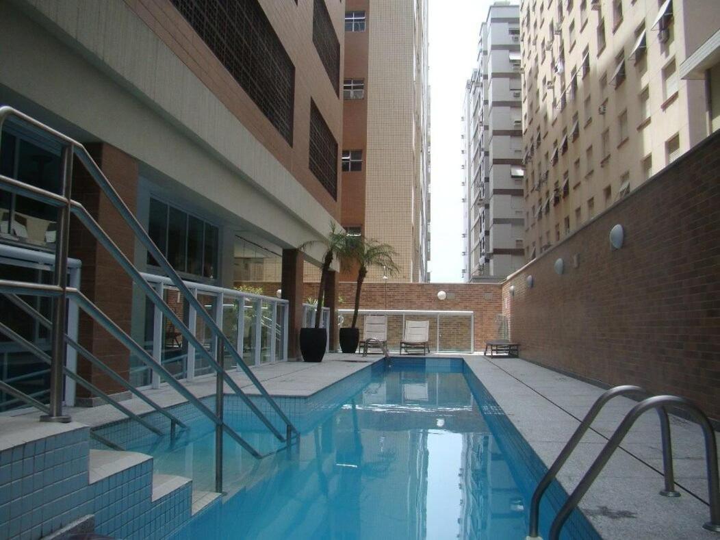 Estanconfor Praia Santos Ac Garagem Sacada Fechada מראה חיצוני תמונה